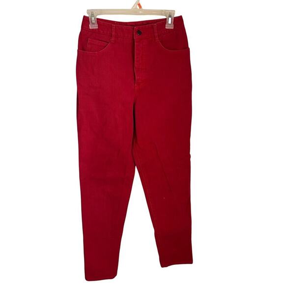 Ivy Brown Denim - Ivy Brown Red Vintage Jeans Mom Jeans Hi Rise Tapered size 8